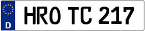 Trailer License Plate